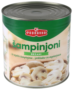 Sliced champignon mushrooms