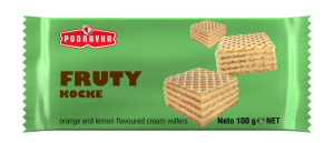 Fruit wafer biscuits