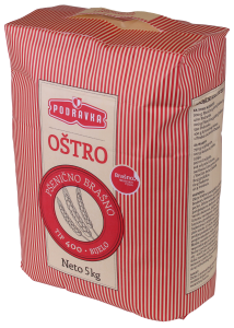 Coarse white wheat flour