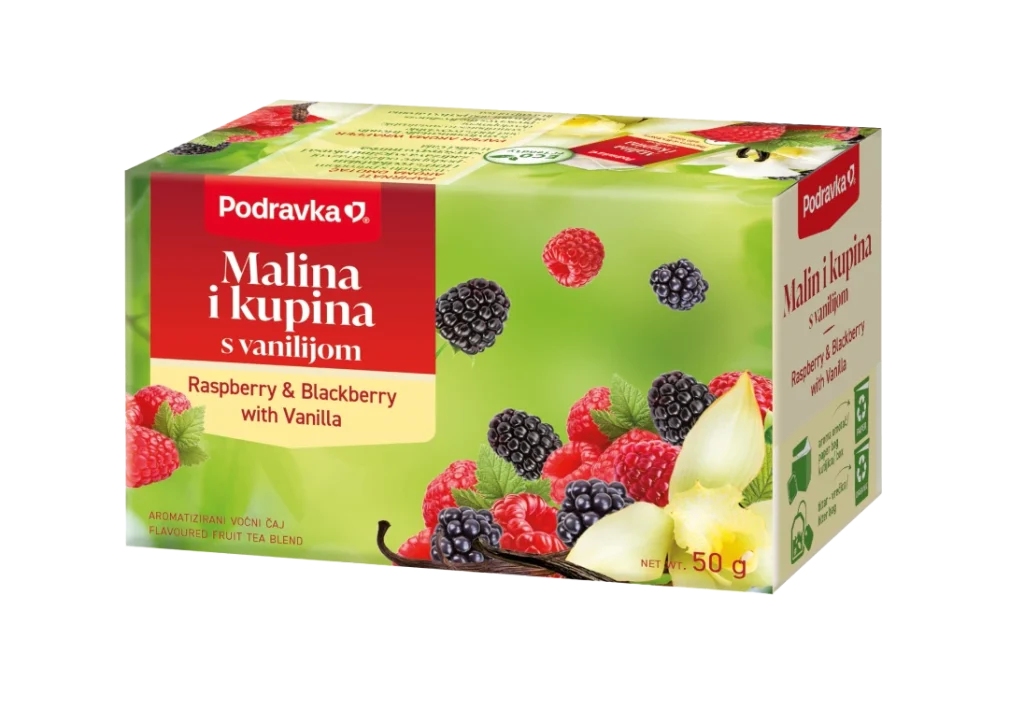 Malina i kupina s vanilijom