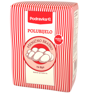 Semi-white wheat flour