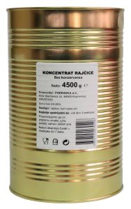 Tomato paste, 24-26%