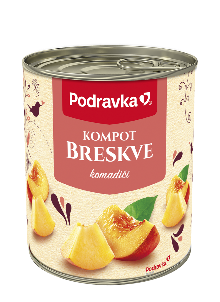 Kompot breskve komadići