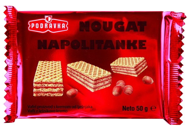 Nougat napolitanke